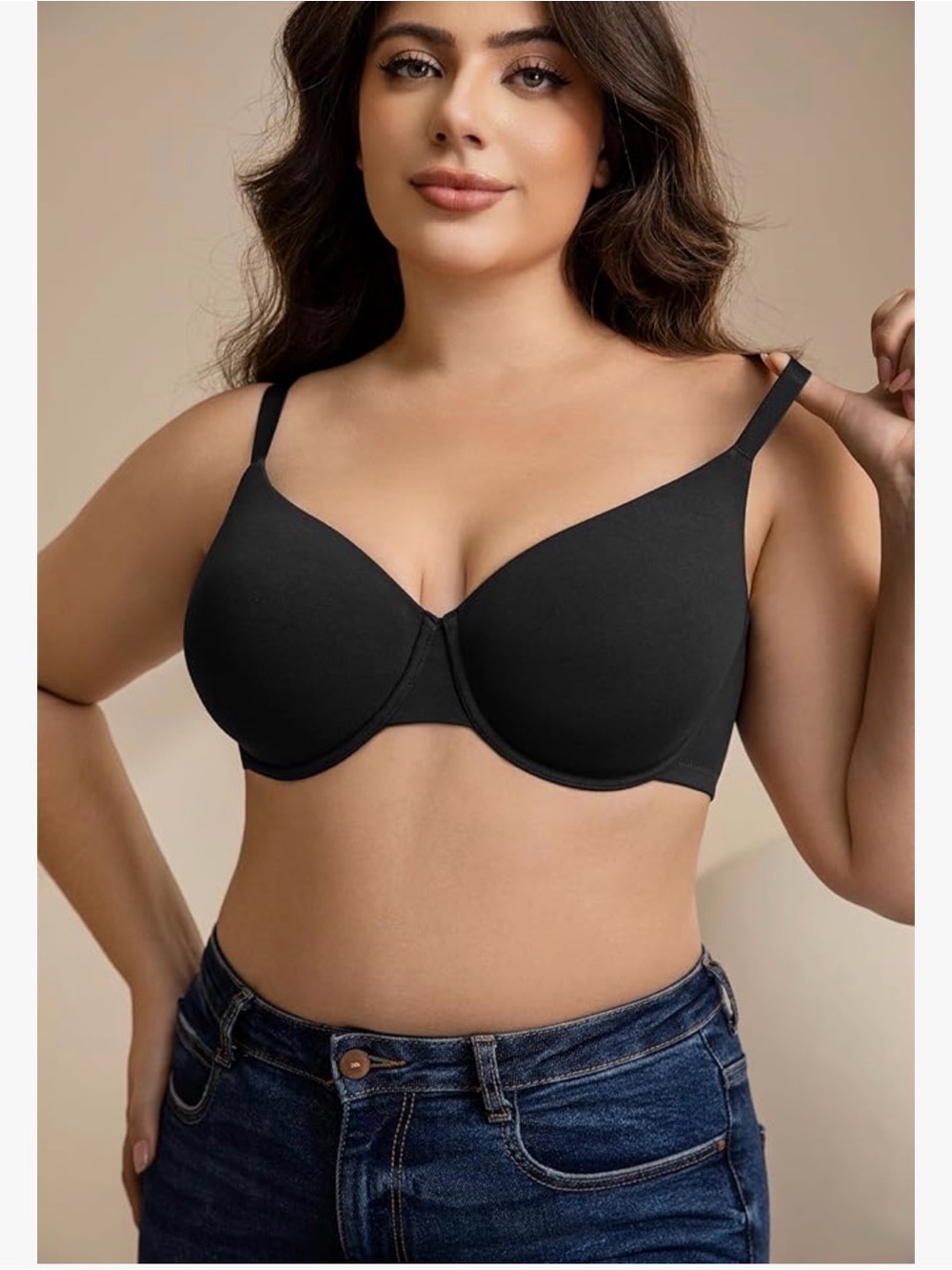Everyday Black T-Shirt Bra - Comfortable Support
